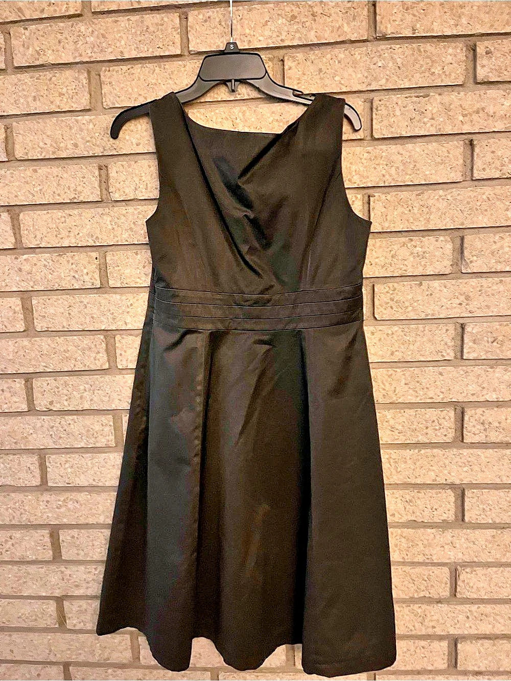 Merona Black Midi Dress Size 12 Like New